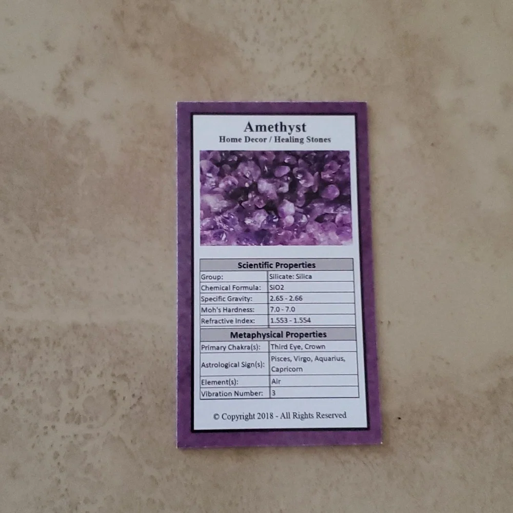 Amethyst Info Card - Picture 2 of 2
